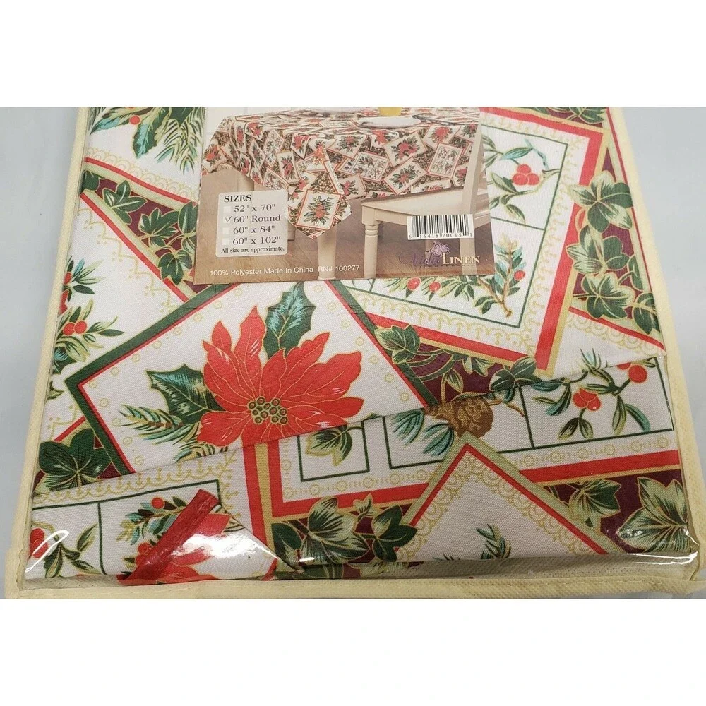 1 Printed Fabric Tablecloth,60
